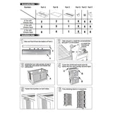 18''Inch Multi-Layer Folding Storage Cabinet with Pulley Storage Box - Transparent, Dustproof, and Versatile