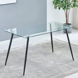 Kelise 4 - Person Dining Set, Blue/Green/Gray