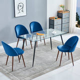 Kelise 4 - Person Dining Set, Blue/Green/Gray