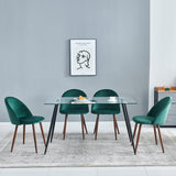 Kelise 4 - Person Dining Set, Blue/Green/Gray