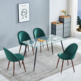 Kelise 4 - Person Dining Set, Blue/Green/Gray