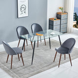 Kelise 4 - Person Dining Set, Blue/Green/Gray