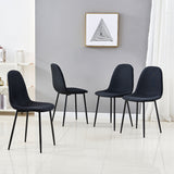 Upholstered Dining Chair 1PCS | Black