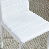 Akinyemi Side Chair, White (Single Chair)