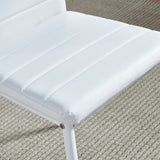 Akinyemi Side Chair, White (Single Chair)
