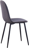 OPEN BOX - 6 PCS Upholstered Gray Dining Chair