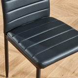 Akinyemi Side Chair, Black (Single Chair)