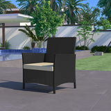 Bethanya Wicker/Rattan 4 - Person Seating Group with Cushions
