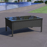 Bethanya Wicker/Rattan 4 - Person Seating Group with Cushions