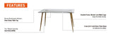 Jylan 51.1'' Glass Dining Table