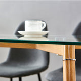 Margery 4 - Person Dining Set, Black/Gray