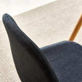 Noelle Side Chair in Black (Set of 6), Grey/Black