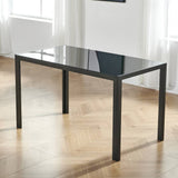 Ally 4/6 - Person Dining Set, Black/Gray