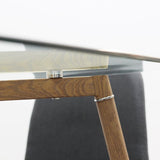 Jylan 51.1'' Glass Dining Table