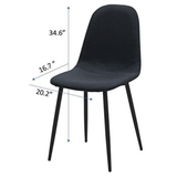 Traverso Side Chair (Set of 4), Black