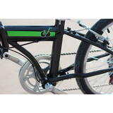 UnYOUsual Portable Lightweight Steelframe Folding Bike - Black Green