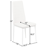Akinyemi Side Chair, White (Single Chair)