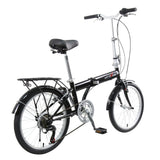 UnYOUsual Portable Lightweight Steelframe Folding Bike - Black (Limit Color)