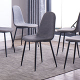 Charlotte | Upholstered Dining Chair | Grey-Dining Chair-IDS Home USA