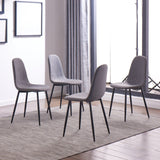 Charlotte | Upholstered Dining Chair | Grey-Dining Chair-IDS Home USA