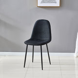 Upholstered Dining Chair 1PCS | Black