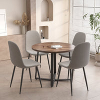 Traverso Side Chair (Set of 4), Light Grey (Chair Only)