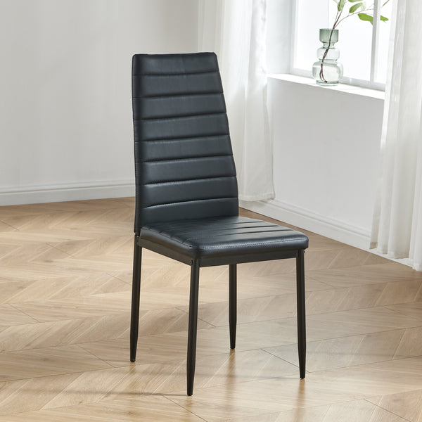 Akinyemi Side Chair, Black (Single Chair)