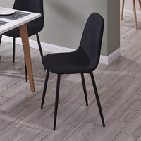 Traverso Side Chair (Set of 4), Black - Openbox