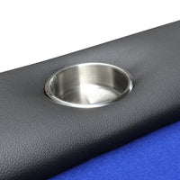 73" Light Series Poker Table with Padded Rails Cup Holders Felt Foldable Legs
