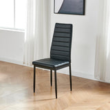 OPEN BOX - 4/6 PCS Black Dining Side Chairs