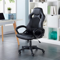 Gaming Racing High Back Office Chair | Black or Red-Office-IDS Home USA