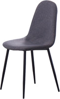 OPEN BOX - 6 PCS Upholstered Gray Dining Chair