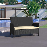 Bethanya Wicker/Rattan 4 - Person Seating Group with Cushions