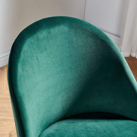 Weller Velvet Side Chair(Set of 4), Dark Green