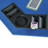 48" Folding Octagon Poker Table Top for Blackjack Game