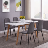 Charlotte | 5&7 Piece Dining Set | Modern White Top Table-Dining-IDS Home USA