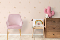 INO Design Modern Pink Velvet Upholstered Armchairs for Living Room, Dining Room, Lounge