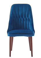 Maydel Velvet Side Chair in Blue, Single / Set of 2 / Set of 4