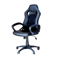 Modern High Back Ergonomic Computer Gaming Racing Office Chair - Black