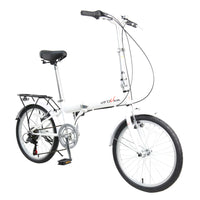 UnYOUsual Portable Lightweight Steelframe Folding Bike - White