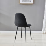 Upholstered Dining Chair 1PCS | Black