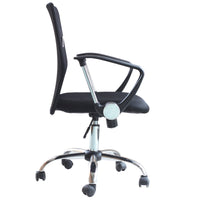 Modern Mid Back Medium Adjustable Office Chair With Arms - Black